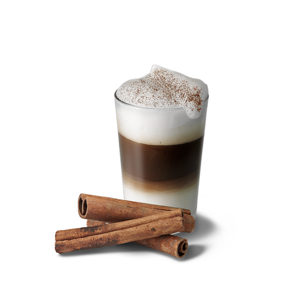 Creamy latte with warming pumpkin spice flavor